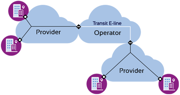 Transit E-Line Service diagram